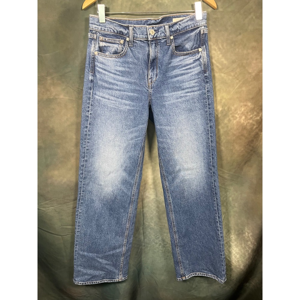 AYR The Secret Sauce Straight Leg Jeans Good Mood Blue Whiskered Size 29R